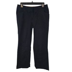 3/$25 Dana Buchman Size 8 Black Khaki Pants Bootcut